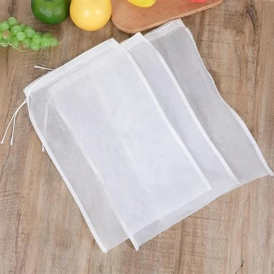 Túi lọc lưới nylon cấp thực phẩm dành cho rượu vang / sữa hạt / nước ép trái cây / cà phê